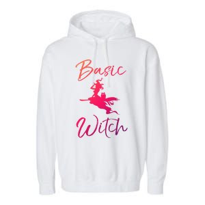 Basic Witch Funny Halloween Party Costume Funny Gift Garment-Dyed Fleece Hoodie