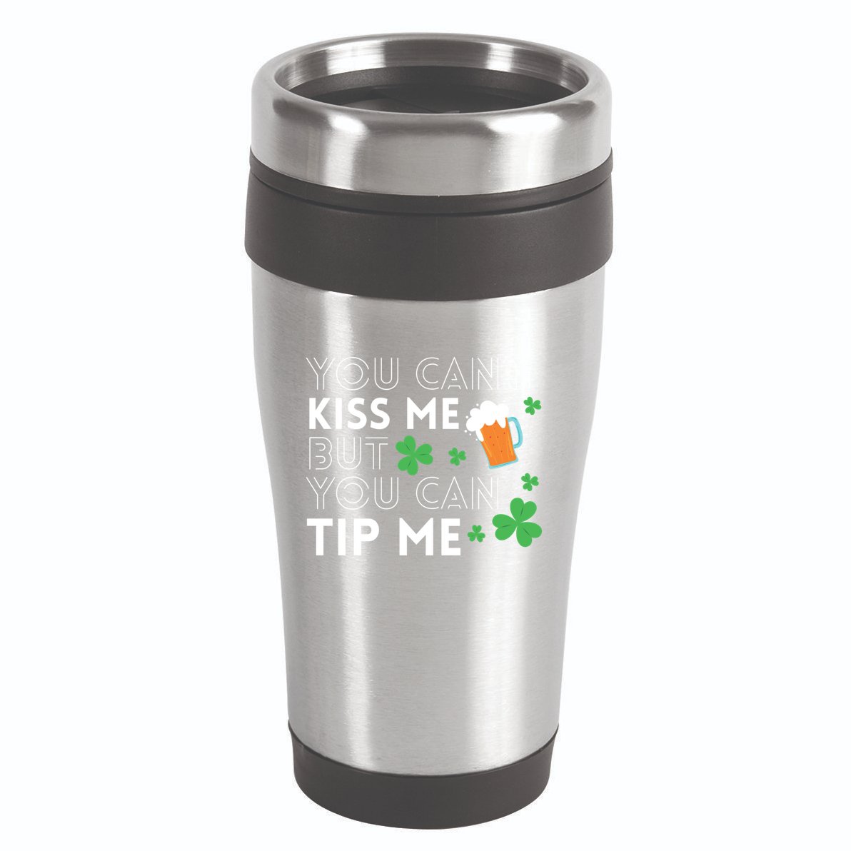 Bartender Waiter Funny St Patrick's Day Waitress Server Gift Cool Gift 16oz Travel Tumbler