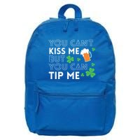 Bartender Waiter Funny St Patrick's Day Waitress Server Gift Cool Gift 16 in Basic Backpack