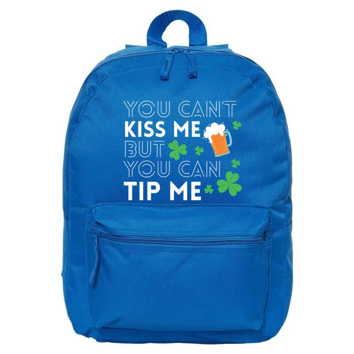 Bartender Waiter Funny St Patrick's Day Waitress Server Gift Cool Gift 16 in Basic Backpack