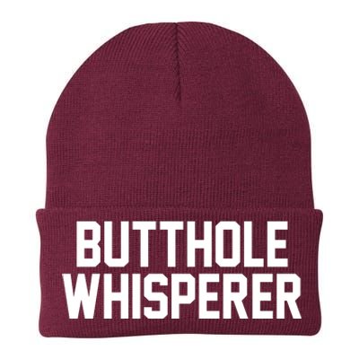 Butthole Whisperer Funny Sarcastic Joke Knit Cap Winter Beanie