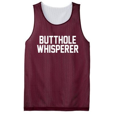 Butthole Whisperer Funny Sarcastic Joke Mesh Reversible Basketball Jersey Tank