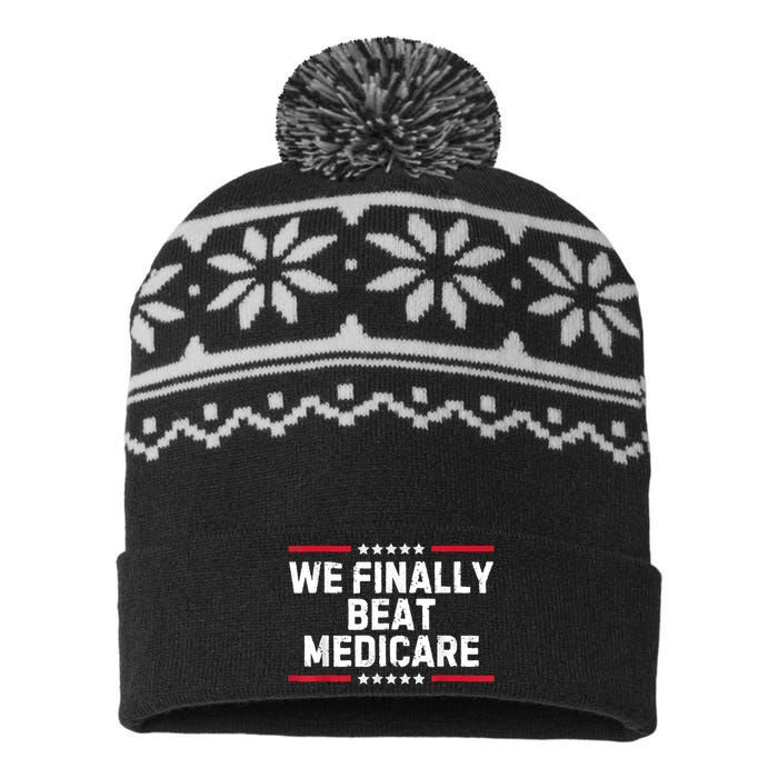 Biden We Finally Beat Medicare USA-Made Snowflake Beanie