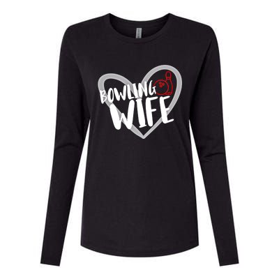 Bowling Wife Funny Bowler Bowling Gift Womens Cotton Relaxed Long Sleeve T-Shirt