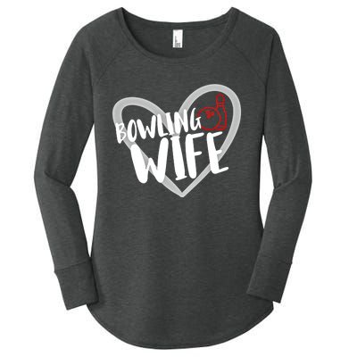 Bowling Wife Funny Bowler Bowling Gift Women's Perfect Tri Tunic Long Sleeve Shirt