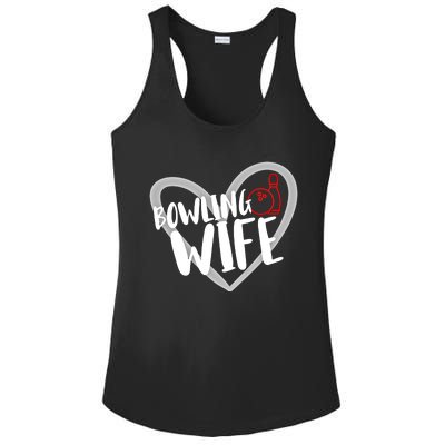 Bowling Wife Funny Bowler Bowling Gift Ladies PosiCharge Competitor Racerback Tank