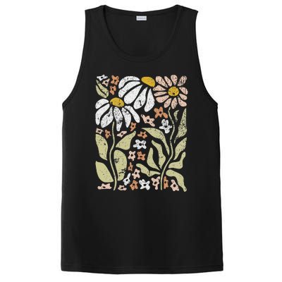 Boho Wildflowers Floral Nature Flower For Wo Nature Lover PosiCharge Competitor Tank