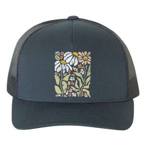 Boho Wildflowers Floral Nature Flower For Wo Nature Lover Yupoong Adult 5-Panel Trucker Hat