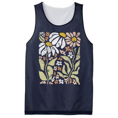 Boho Wildflowers Floral Nature Flower For Wo Nature Lover Mesh Reversible Basketball Jersey Tank