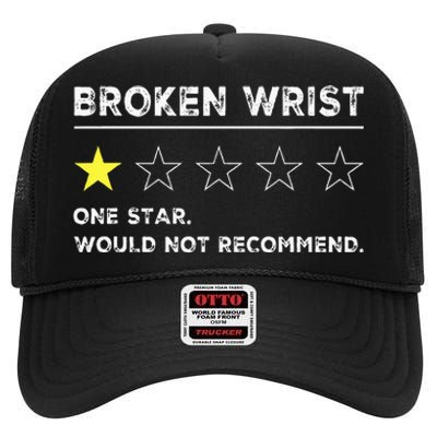 Broken Wrist Funny Get Well Soon Gag Recovery High Crown Mesh Back Trucker Hat