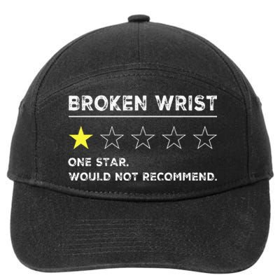 Broken Wrist Funny Get Well Soon Gag Recovery 7-Panel Snapback Hat