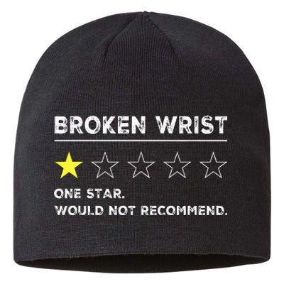 Broken Wrist Funny Get Well Soon Gag Recovery Sustainable Beanie