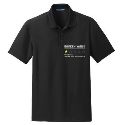 Broken Wrist Funny Get Well Soon Gag Recovery Dry Zone Grid Polo