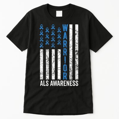 Blue Warrior For  & ALS Awareness Tall T-Shirt