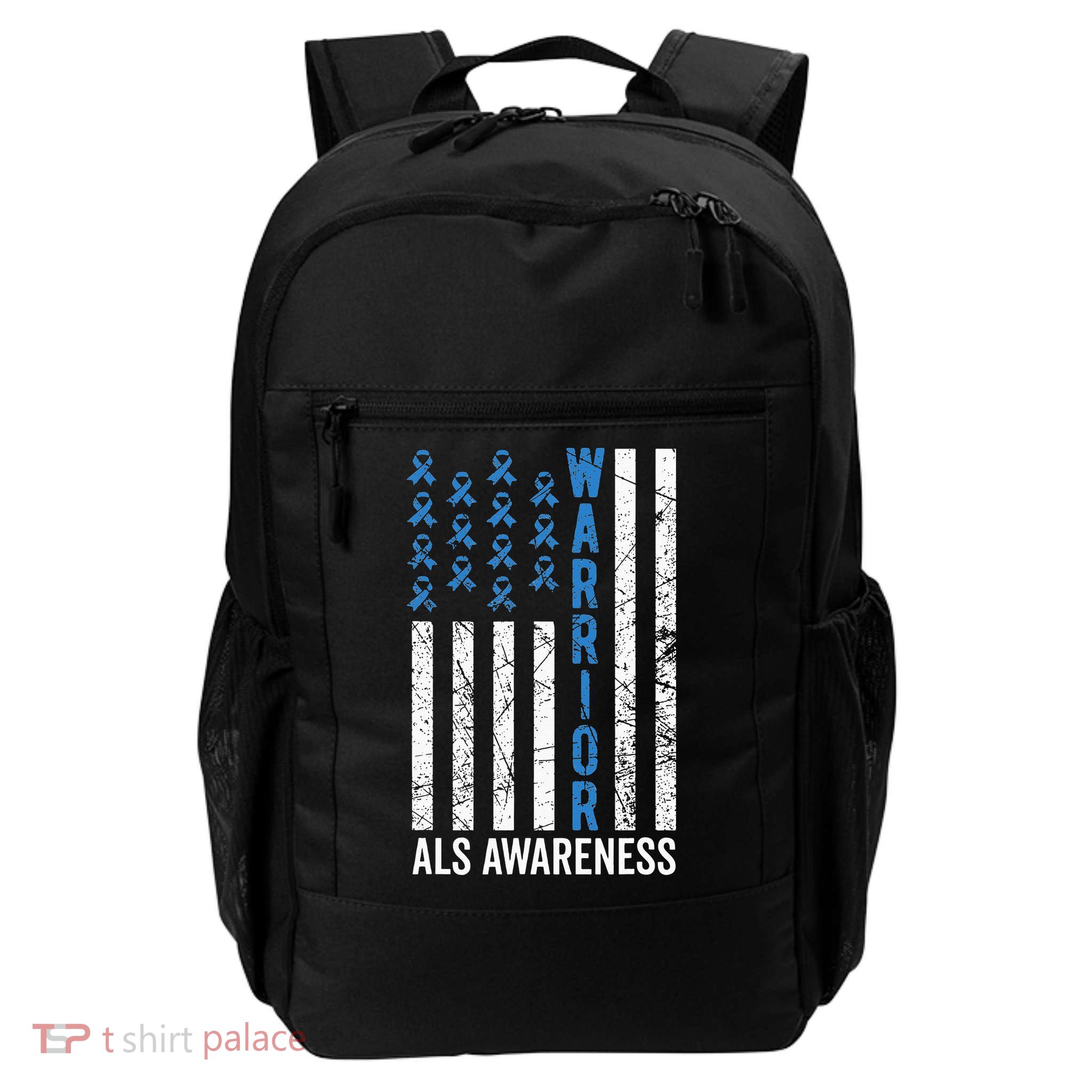 Blue Warrior For  & ALS Awareness Backpack