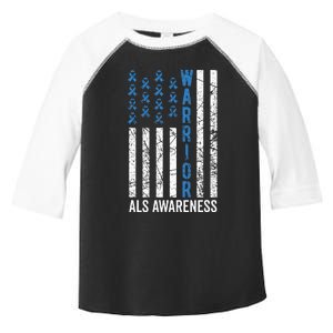 Blue Warrior For  & ALS Awareness Toddler Fine Jersey T-Shirt