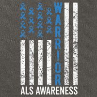 Blue Warrior For  & ALS Awareness Cotton Canvas Backpack