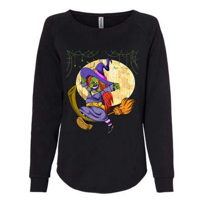 Broomstick Witchcraft Full Moon Halloween Party Spooky Witch Great Gift Womens California Wash Sweatshirt