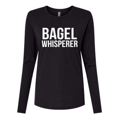 Bagel Whisperer Funny Lover Baking Baker Gift Christmas Gift Womens Cotton Relaxed Long Sleeve T-Shirt