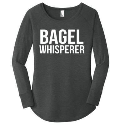 Bagel Whisperer Funny Lover Baking Baker Gift Christmas Gift Women's Perfect Tri Tunic Long Sleeve Shirt