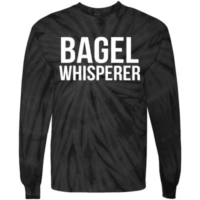 Bagel Whisperer Funny Lover Baking Baker Gift Christmas Gift Tie-Dye Long Sleeve Shirt