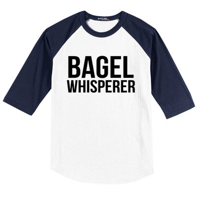 Bagel Whisperer Funny Lover Baking Baker Gift Christmas Gift Baseball Sleeve Shirt