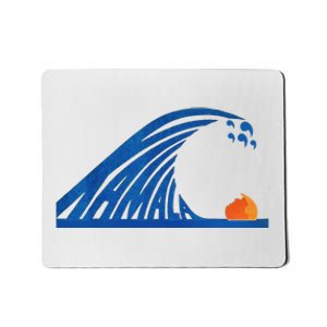 Blue Wave For Kamala Harris Trump Mousepad