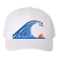 Blue Wave For Kamala Harris Trump Funny Yupoong Adult 5-Panel Trucker Hat