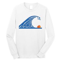 Blue Wave For Kamala Harris Trump Funny Long Sleeve Shirt