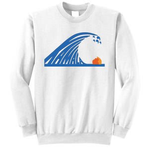 Blue Wave For Kamala Harris Trump Funny Sweatshirt