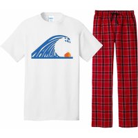 Blue Wave For Kamala Harris Trump Funny Pajama Set