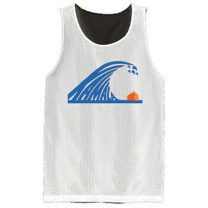 Blue Wave For Kamala Harris Trump Funny Mesh Reversible Basketball Jersey Tank