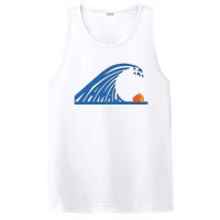 Blue Wave For Kamala Harris Trump Funny PosiCharge Competitor Tank