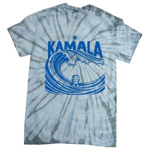 Blue Wave For Kamala Harris Trump Funny Tie-Dye T-Shirt