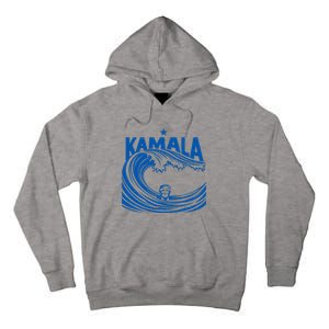 Blue Wave For Kamala Harris Trump Funny Tall Hoodie