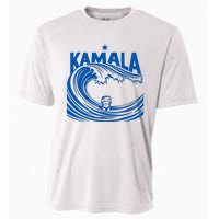 Blue Wave For Kamala Harris Trump Funny Cooling Performance Crew T-Shirt