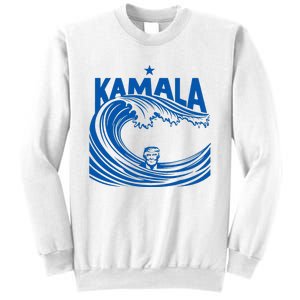 Blue Wave For Kamala Harris Trump Funny Sweatshirt