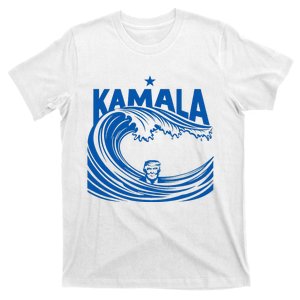 Blue Wave For Kamala Harris Trump Funny T-Shirt