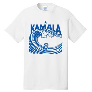 Blue Wave For Kamala Harris Trump Funny Tall T-Shirt