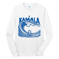 Blue Wave For Kamala Harris Trump Funny Tall Long Sleeve T-Shirt