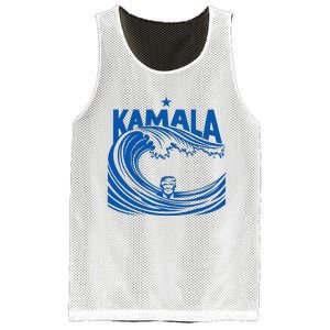 Blue Wave For Kamala Harris Trump Funny Mesh Reversible Basketball Jersey Tank