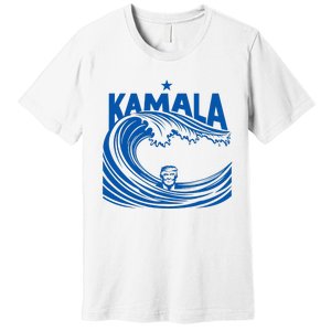 Blue Wave For Kamala Harris Trump Funny Premium T-Shirt