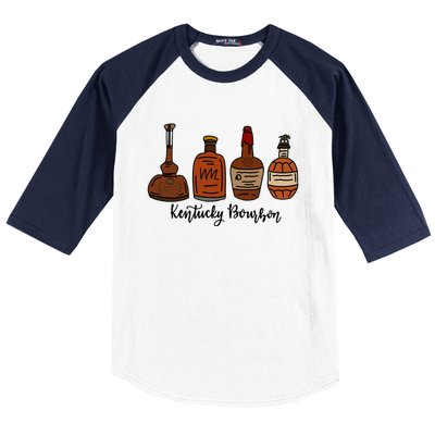 Bourbon Whiskey Favorite Bourbons Distillery Baseball Sleeve Shirt