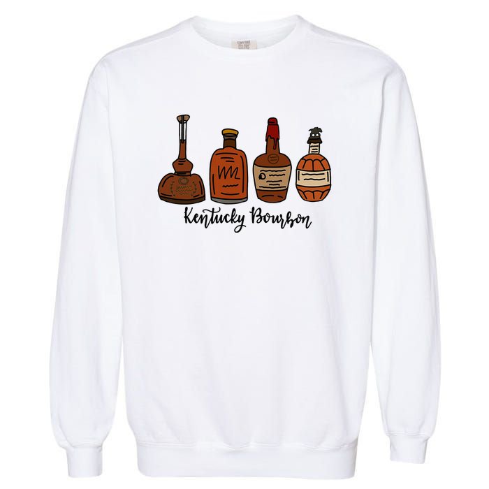 Bourbon Whiskey Favorite Bourbons Distillery Garment-Dyed Sweatshirt