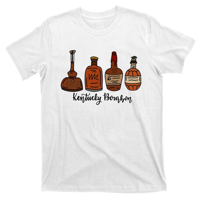 Bourbon Whiskey Favorite Bourbons Distillery T-Shirt