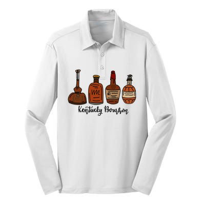 Bourbon Whiskey Favorite Bourbons Distillery Silk Touch Performance Long Sleeve Polo