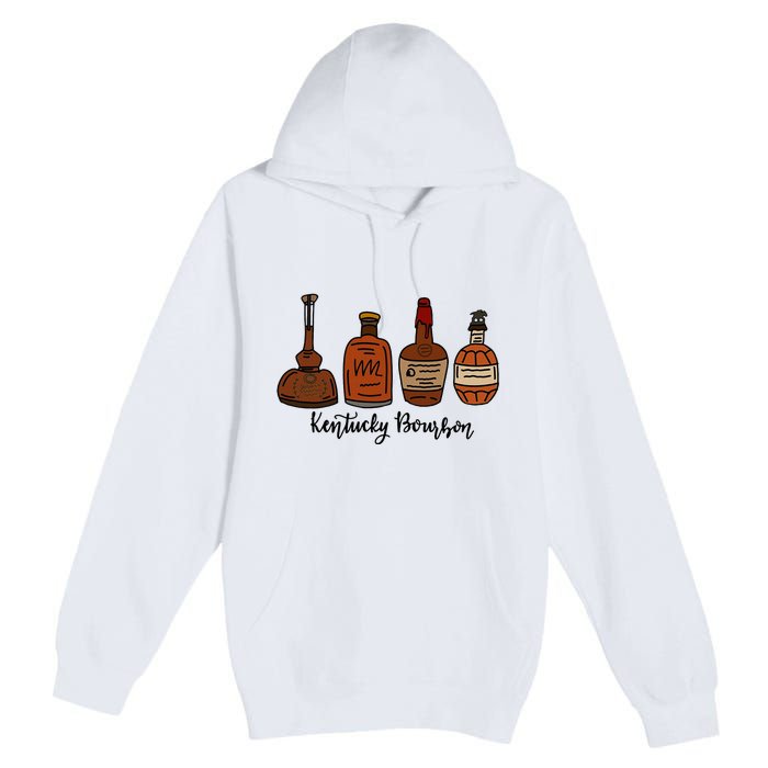 Bourbon Whiskey Favorite Bourbons Distillery Premium Pullover Hoodie