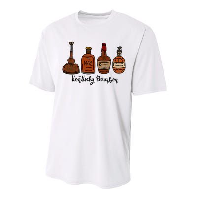 Bourbon Whiskey Favorite Bourbons Distillery Performance Sprint T-Shirt