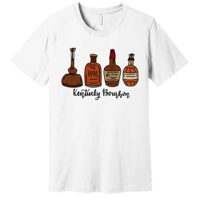 Bourbon Whiskey Favorite Bourbons Distillery Premium T-Shirt