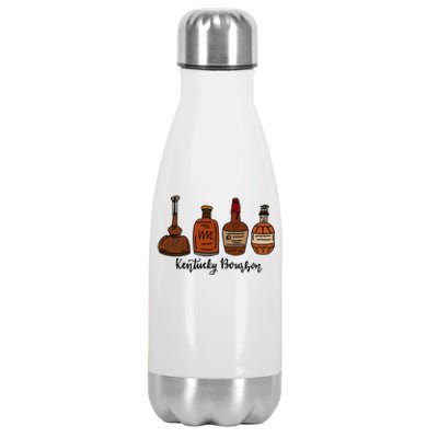 Bourbon Whiskey Favorite Bourbons Distillery Stainless Steel Insulated Water Bottle